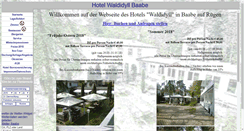 Desktop Screenshot of hotel-waldidyll-baabe.de